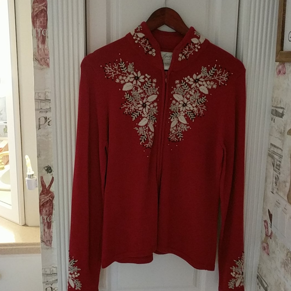 Red sweater